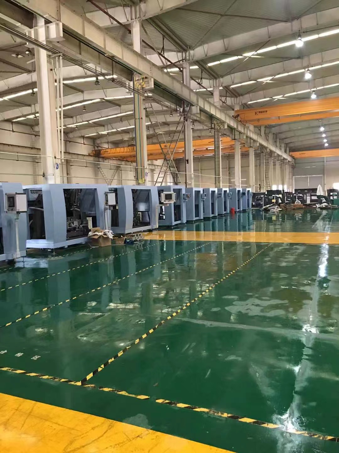 Brush making machines in the Merit production workshop