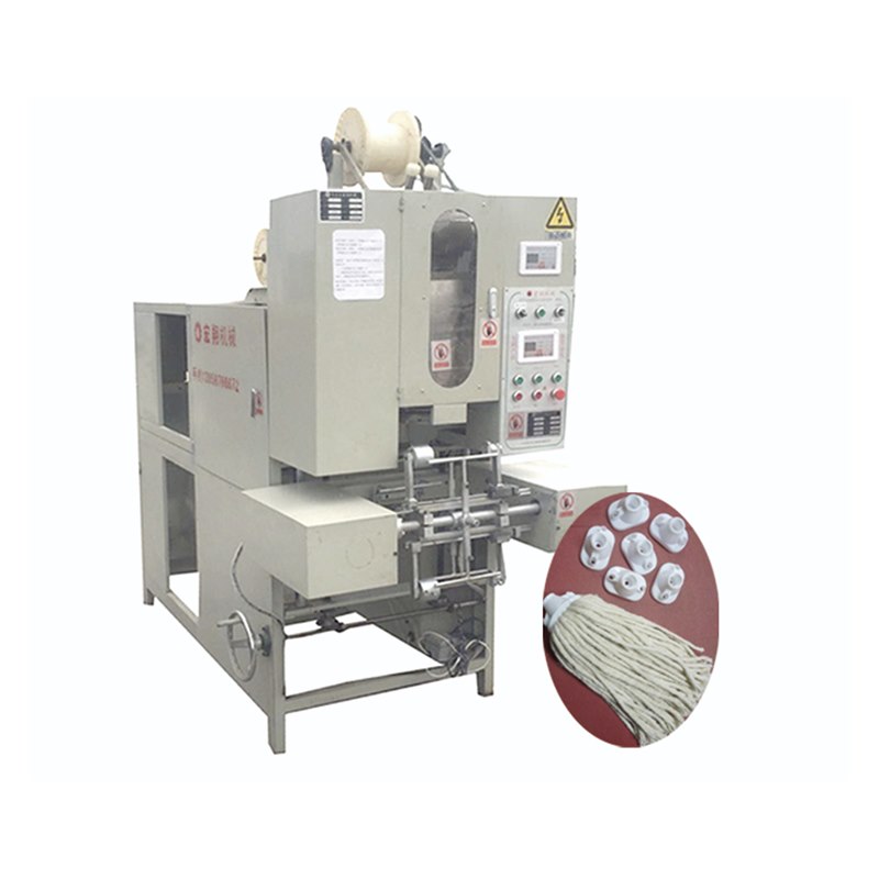 Automatic loop mop machine with socket and mop samples