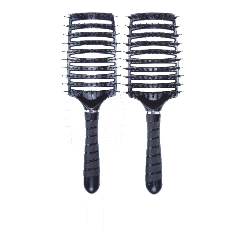 FT06 Curved Nylon or Boar-Bristle Hair Brush - FT06 image 1