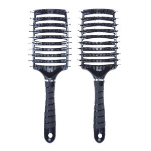 FT07 Curved Nylon or Boar-Bristle Hair Brush - FT07 image 1