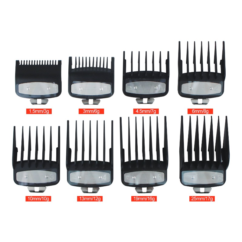 GX008 Eight-Piece Clipper Guard Comb Set - GX008 image 1