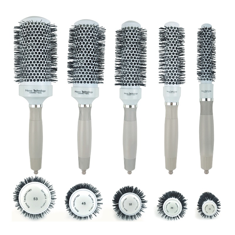 L02 Blue and Light Brown-Gray Round Brush Series - L02 image 2