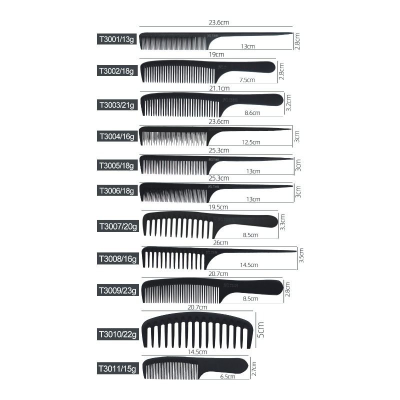 T3001–T3011 5 mm Bakelite Barber Comb Series - T3001–T3011 image 1
