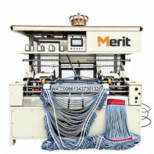 LOOP automatic mop making machine – closed loop mop production line with cotton yarn feeding